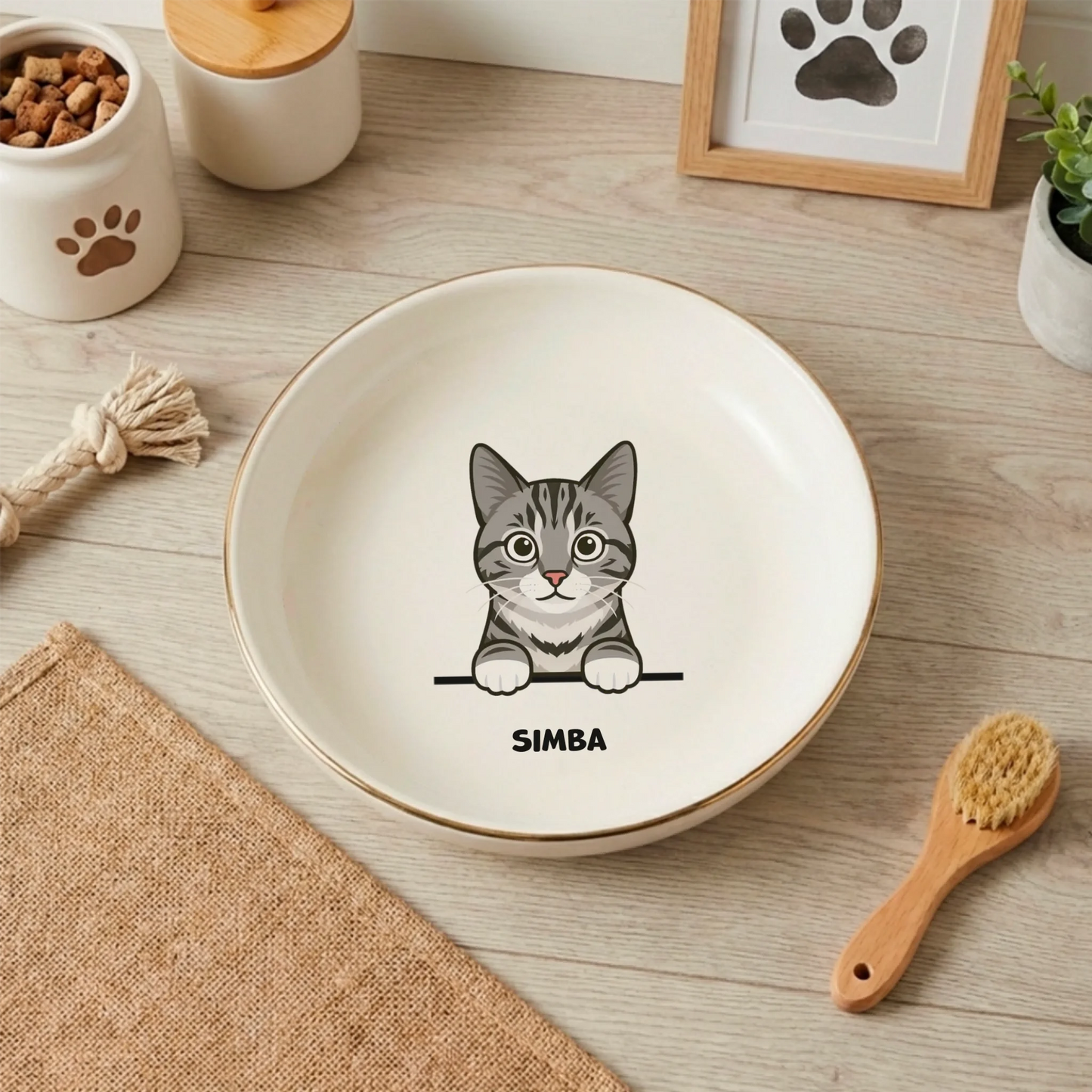 Gamelle chat personnalisé