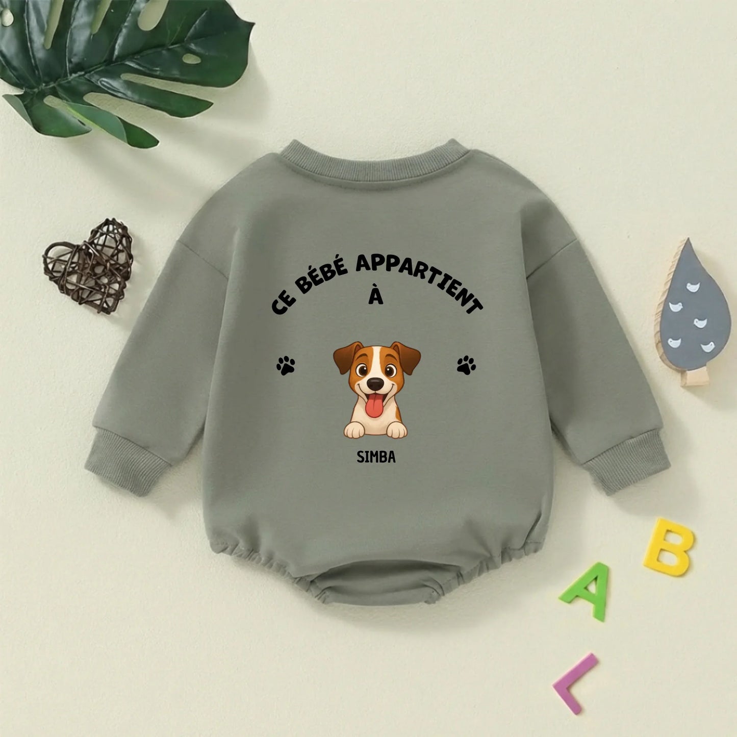 Body pull bébé personnalisé - Ce bébé appartient à