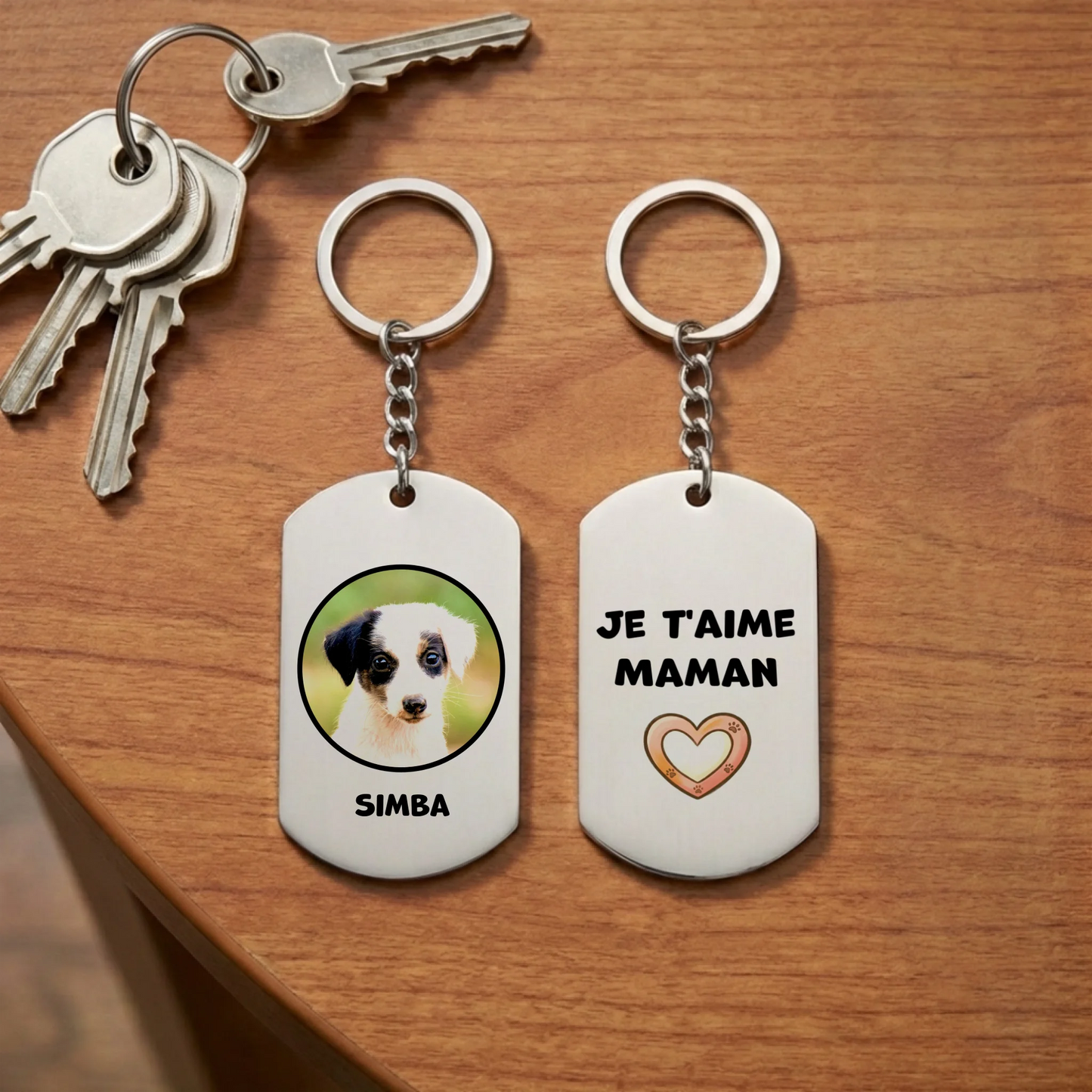 Porte-clés : Je t'aime (version photo)
