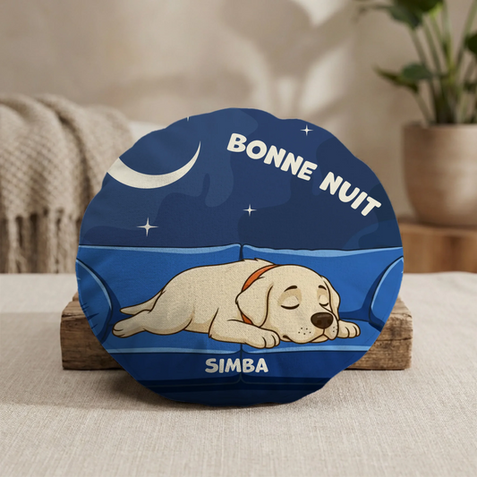 Coussin rond - Bonne nuit