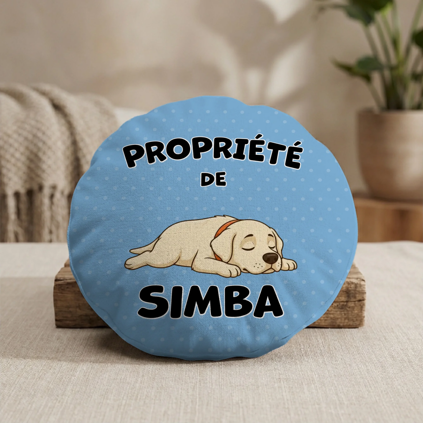 Coussin rond - Propriété de