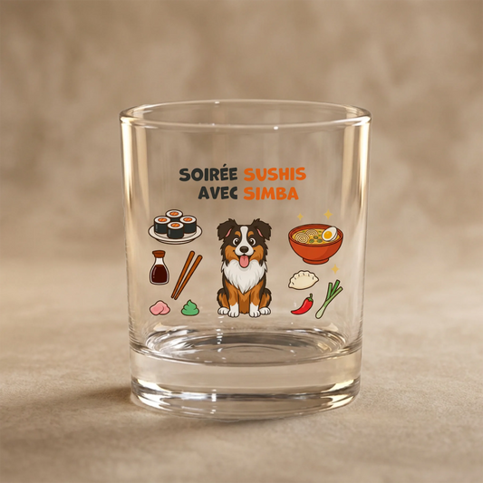 Verre : "Soirée sushis"