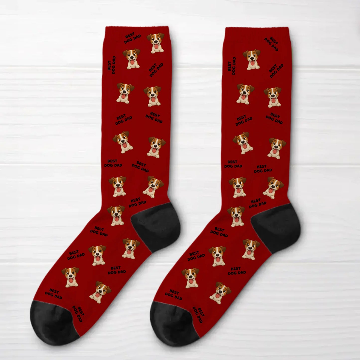 Chaussettes : "Best Dog Mom/Dad"