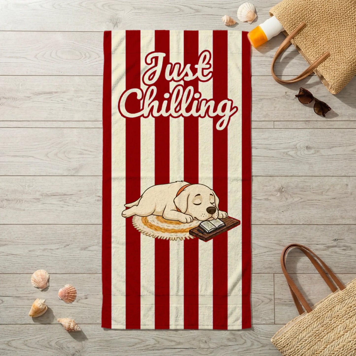 Serviette  de plage : Just Chilling