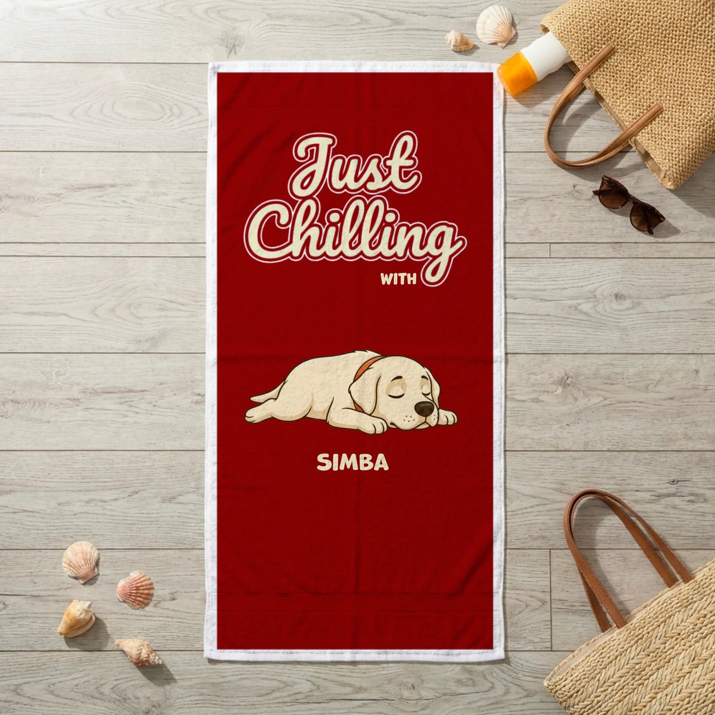 Serviette  de plage simple