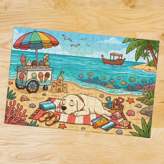 Puzzle : "Bronzette au mois d'août"