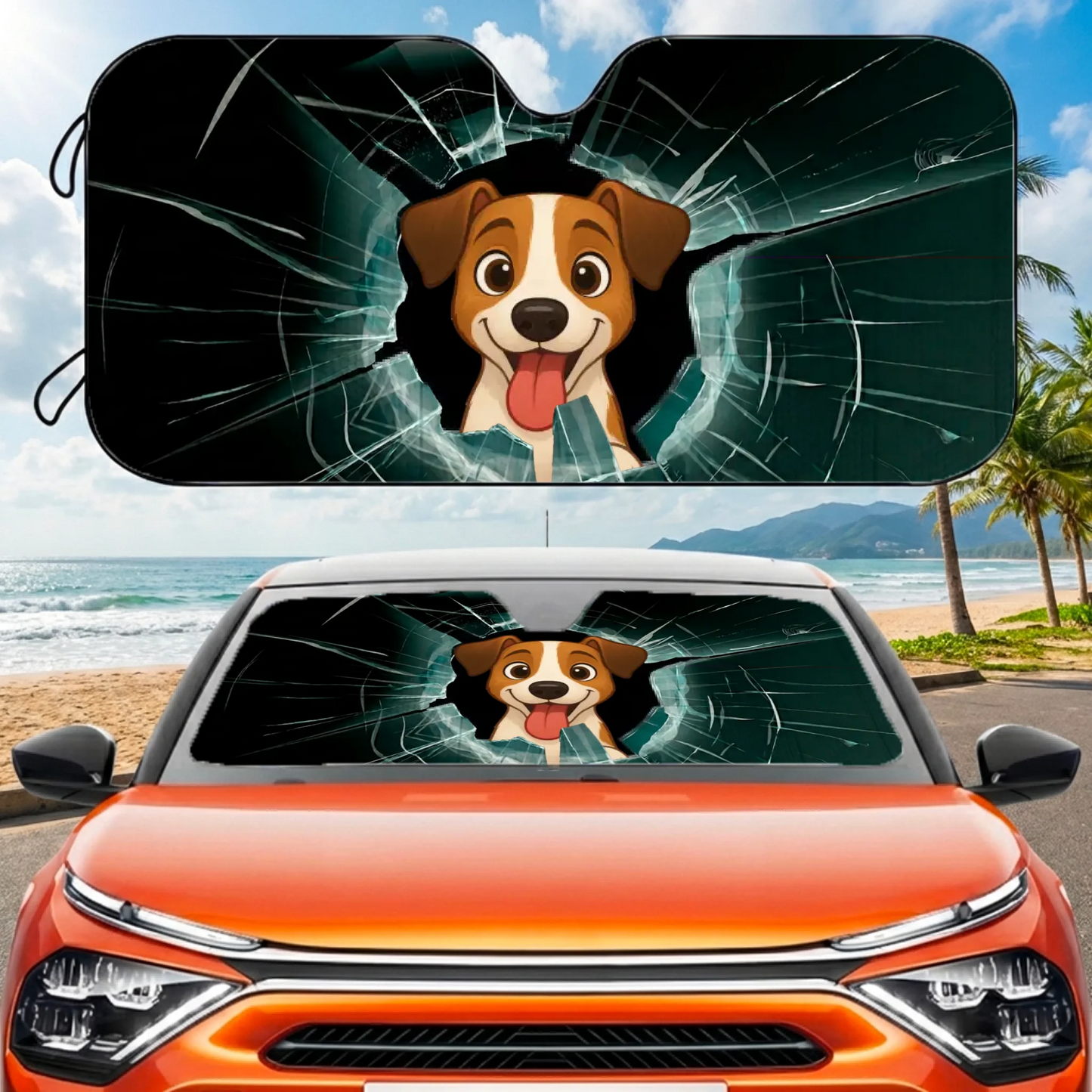 Pare-Soleil : Vitre brisée