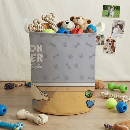 Panier à jouets : "C'est MON panier"