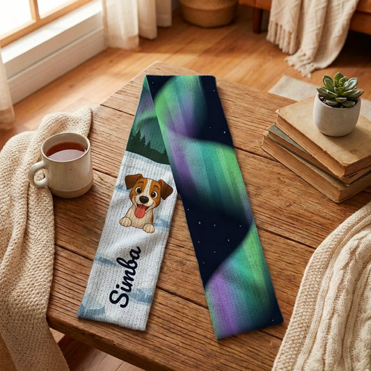 Écharpe : "Au pays du Père Noël"