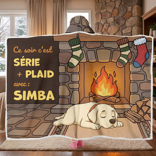 Plaid à capuche : "Soirée plaid et série" #2