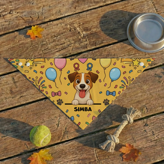 Bandana pour animaux : "Joyeux Annierversaire"